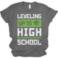 Leveling Up To High School Tee Shirt Gaming Graduation Unisex Jersey T-Shirt