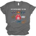 Life Is Better Around The Farm Nostalgia Trendy Unisex Jersey T-Shirt