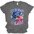 Life Meant To Fished Introvert Sayings Antisocial Quotes Unisex Jersey T-Shirt