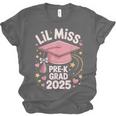 Little Miss Pre-K Grad 2025 Preschool Graduation Girls Kids Unisex Jersey T-Shirt