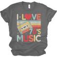 I Love 70's Music Retro Style Nostalgia Cassette 1970s Party Unisex Jersey T-Shirt