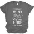 I Love My Bed More Than I Like Most People Introvert Pyjamas Unisex Jersey T-Shirt I Love My Bed More Than I Like Most People Introvert Pyjamas Unisex Jersey T-Shirt