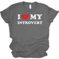 I Love My Introvert I Heart My Introvert Unisex Jersey T-Shirt I Love My Introvert I Heart My Introvert Unisex Jersey T-Shirt