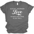 Love Social Worker Shirt Graduation MSW Tee Unisex Jersey T-Shirt