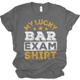 My Lucky Bar Exam Shirt Lawyer Law School Graduation Unisex Jersey T-Shirt