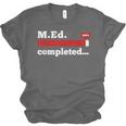 Master Of Education Completed Teacher Master Graduation For Men Women Unisex Jersey T-Shirt