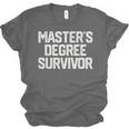 MASTER'S DEGREE SURVIVOR Graduation Grad Shirt College Unisex Jersey T-Shirt