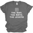 Math Teacher Shirts The Legend Graduation Retirement Unisex Jersey T-Shirt