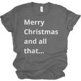 Merry Christmas Sarcastic Phrase For Introvert People Unisex Jersey T-Shirt