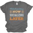 Metalworking Now Minimal Socializing Introvert Vintage Unisex Jersey T-Shirt