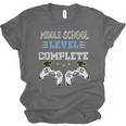 Middle School Level Complete Gaming Class Of 2022 Graduation Unisex Jersey T-Shirt