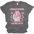 Middle School Level Complete Gaming Graduation Anime Girl Unisex Jersey T-Shirt