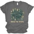I Miss The Static Retro VHS Nostalgia Art Unisex Jersey T-Shirt