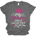 My Mommy Did It And She Did It For Me Graduation Daughter Unisex Jersey T-Shirt