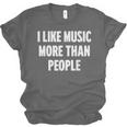 I Like Music More Than People For Introverts Unisex Jersey T-Shirt