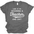 New Teacher Gifts Graduation Women Men Become Teachers Unisex Jersey T-Shirt
