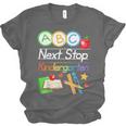 Next Stop Kindergarten Preschool Graduation 2025 Boy Girl Unisex Jersey T-Shirt