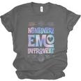Nonbinary Emo Introvert Pride Trendy Mystic Teen Goth Style Unisex Jersey T-Shirt Nonbinary Emo Introvert Pride Trendy Mystic Teen Goth Style Unisex Jersey T-Shirt