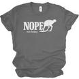 Nope Not Today Ostrich Sarcastic Introvert Humor Unisex Jersey T-Shirt