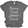 Nursing School Survivor Shirt Nurse Student Graduation Unisex Jersey T-Shirt