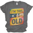 Im This Old Retro 80s 90s VHS Cassette Floppy Disk Nostalgia Unisex Jersey T-Shirt
