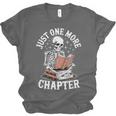 One More Chapter Skeleton Reading Books Lovers Readers Unisex Jersey T-Shirt