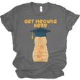 Orange Tabby Cat Graduation Distressed Shirt For Grads For Men Women Girls Kids Unisex Jersey T-Shirt