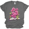 Orchids Flowers Book Floral Unisex Jersey T-Shirt