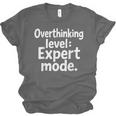 Overthinking Level Expert Mode Sarcasm Introvert Unisex Jersey T-Shirt