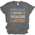 Paper Mache Now Minimal Socializing Introvert Vintage Unisex Jersey T-Shirt Paper Mache Now Minimal Socializing Introvert Vintage Unisex Jersey T-Shirt