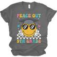 Peace Out 5th Grade Graduation Last Day Of School Unisex Jersey T-Shirt
