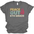 Peace Out 6th Grade Graduation Last Day Of School Unisex Jersey T-Shirt