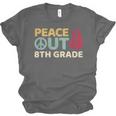Peace Out 8th Grade Graduation Last Day Of School Unisex Jersey T-Shirt