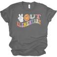 Peace Out Elementary Graduation Graduate Class Of 2025 Unisex Jersey T-Shirt