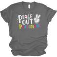 Peace Out PreschoolShirt Graduation Last Day Unisex Jersey T-Shirt