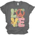 Peace Sign Love Groovy Vibes Costume Nostalgia 1980s Fashion Unisex Jersey T-Shirt