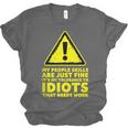 My People Skills Are Just Fine Sarcastic Introvert Unisex Jersey T-Shirt