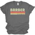 Personal Christmas Retro Vintage Graduation BARBER Job Title Profession Birthday Worker Idea Unisex Jersey T-Shirt