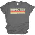 Personal Christmas Retro Vintage Graduation Inspector Job Title Profession Birthday Worker Idea Unisex Jersey T-Shirt