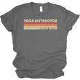 Personal Christmas Retro Vintage Graduation Yoga Instructor Job Title Profession Birthday Worker Unisex Jersey T-Shirt