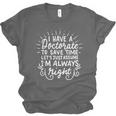 PhD Doctorate Doctoral Degree Graduation Unisex Jersey T-Shirt