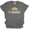 PhD Finished PhinisheD Class Of 2026 Phd Graduation Unisex Jersey T-Shirt