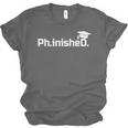 PhD Graduation Doctorate Degree Graduate PhinisheD Unisex Jersey T-Shirt