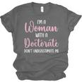 PhD Graduation Woman With A Doctorate Degree Unisex Jersey T-Shirt