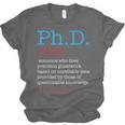PhD PHD Student Definition Sarcastic Graduation Unisex Jersey T-Shirt