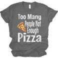 Pizza Lover Saying Introvert Anti Social Humor Foodie Unisex Jersey T-Shirt