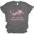 I Have Plans With My Axolotl Salamander Introvert Unisex Jersey T-Shirt