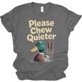 Please Chew Quieter Introvert Duck Lover Unisex Jersey T-Shirt