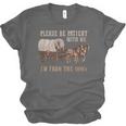 PLEASE BE PATIENT WITH ME I'M FROM THE 1900s Clever Unisex Jersey T-Shirt PLEASE BE PATIENT WITH ME I'M FROM THE 1900s Clever Unisex Jersey T-Shirt