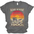 Please Be Patient I'm From The 1900s Sunset Vintage Wagon Unisex Jersey T-Shirt